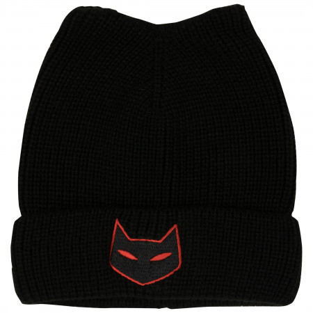 Catwoman Logo Beanie with Ears